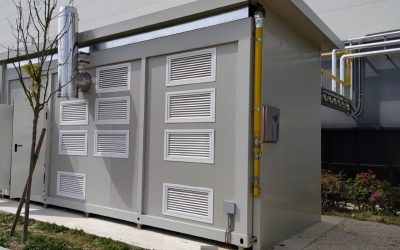 Cabina EI 120 con pannelli sandwich